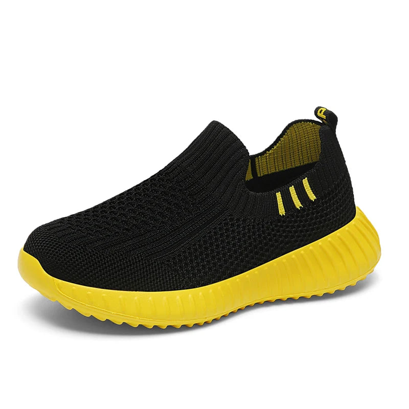 Boys Running Sport Shoes Children Socks Sneakers Big Girls Breathable Mesh School Shoe Soft Sole Casual Walking Tenis - Beri Collection