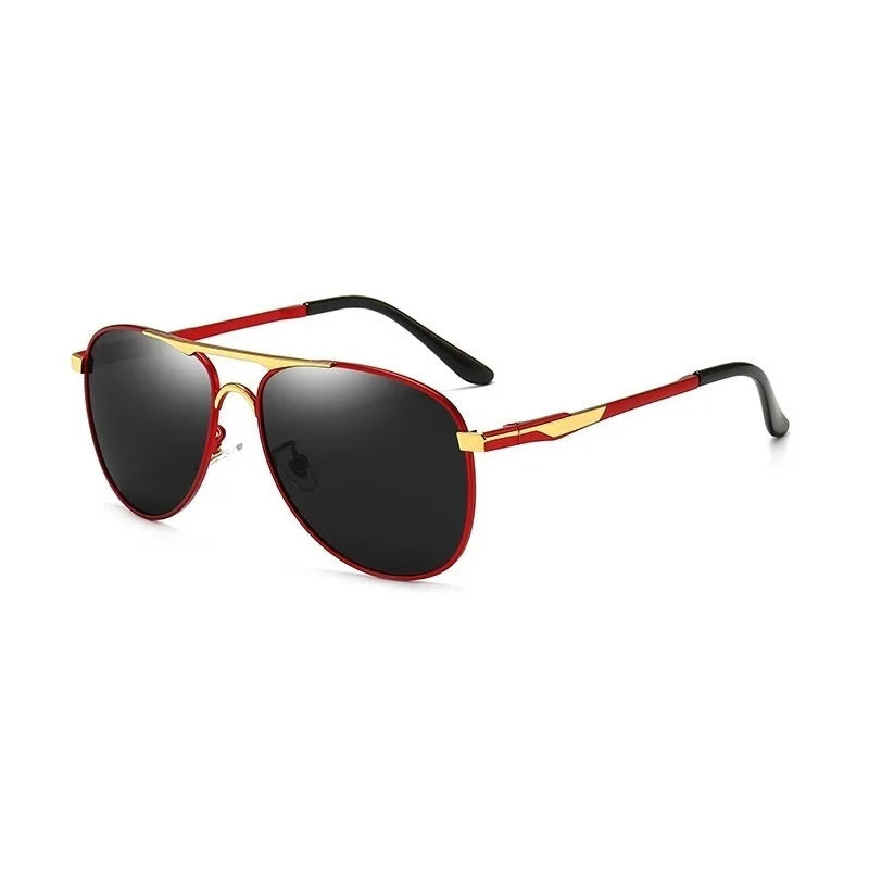 Luxury Pilot Polarized Sunglasses Men Women Driving Fishing Retro Sun Glasses Brand Designer Male Metal Sunglasses For Man UV400 - Beri Collection