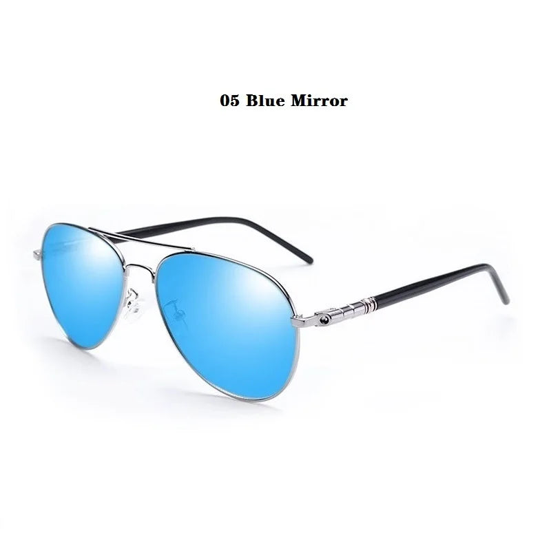 Luxury Pilot Polarized Sunglasses Men Women Driving Fishing Retro Sun Glasses Brand Designer Male Metal Sunglasses For Man UV400 - Beri Collection