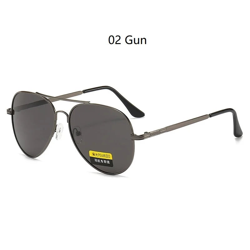 Luxury Pilot Polarized Sunglasses Men Women Driving Fishing Retro Sun Glasses Brand Designer Male Metal Sunglasses For Man UV400 - Beri Collection