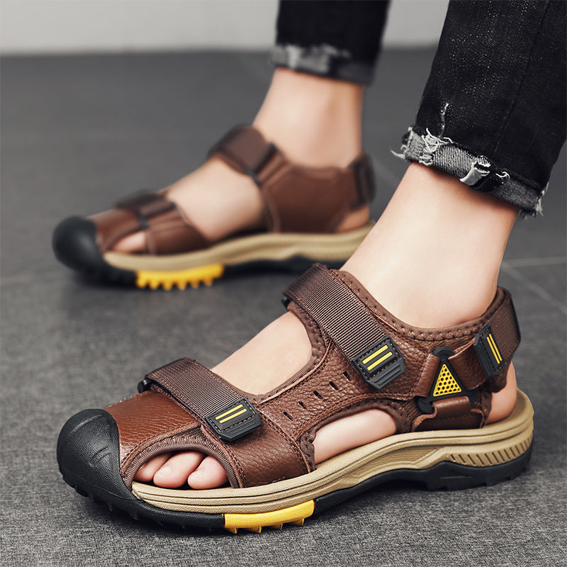 Men's Leather Casual Sandals Outdoor
