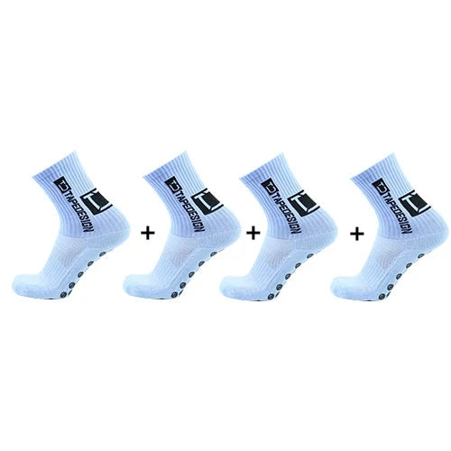 4Pairs ANTI SLIP Football Socks Mid Calf Cycling Sports Mens Sock - Beri Collection 