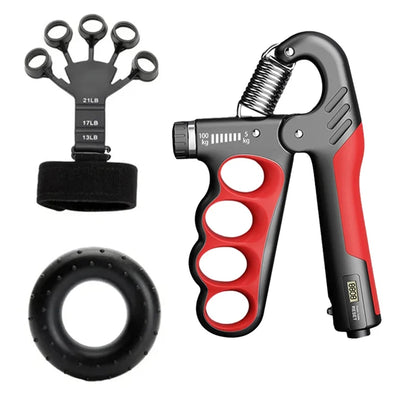 5-100 KG Grip Strength Trainer Wrist Expander Adjustable Resistance Fitness Gym Training Hand Gripper for Muscle Building - Beri Collection 