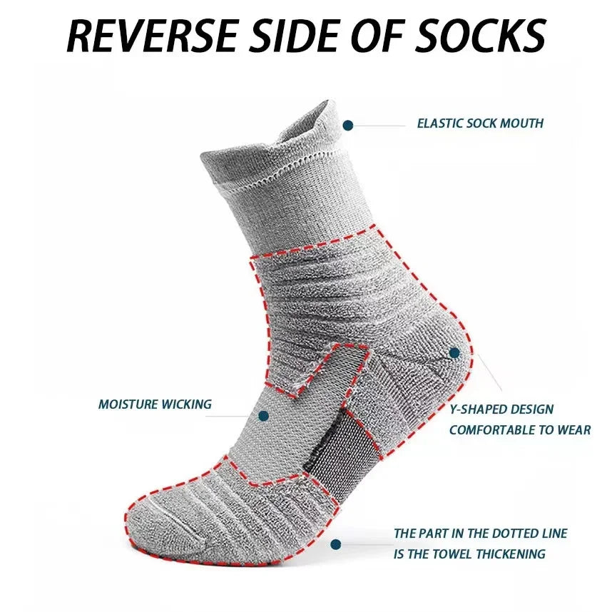 Anti-slip Football Cotton Sock Soccer Basketball Sport Socks Breathable Deodorous - Beri Collection 