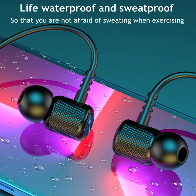 Bluetooth Earphones Wireless Headphones Magnetic HIFI Sport Neckband Neck-hanging TWS Earbuds Wireless Blutooth Headset with Mic