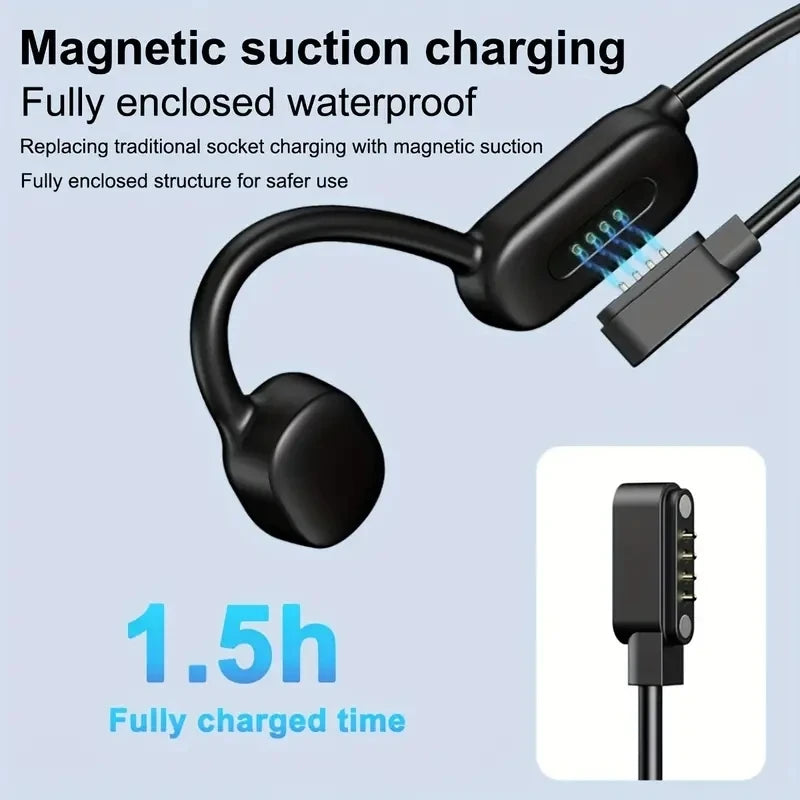 Bone Conduction Swimming Earphone Bluetooth Wireless IPX8 Waterproof 32GB MP3 Player Hifi Headphone with Mic Headset