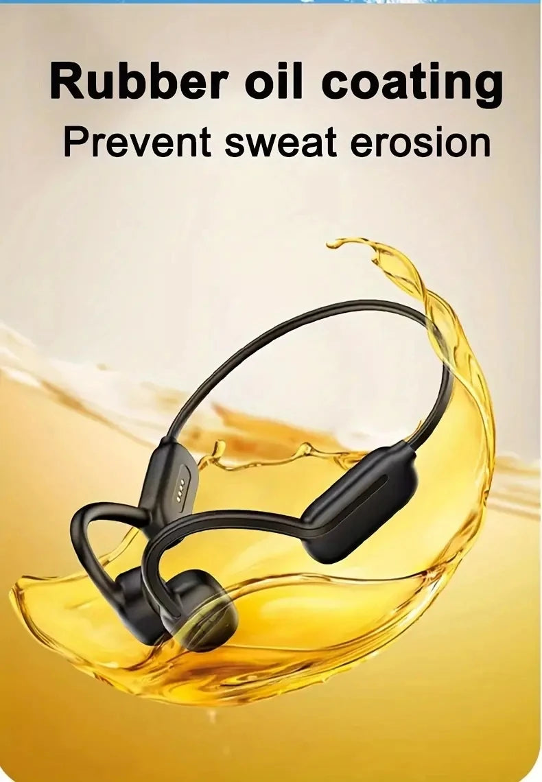 Bone Conduction Swimming Earphone Bluetooth Wireless IPX8 Waterproof 32GB MP3 Player Hifi Headphone with Mic Headset