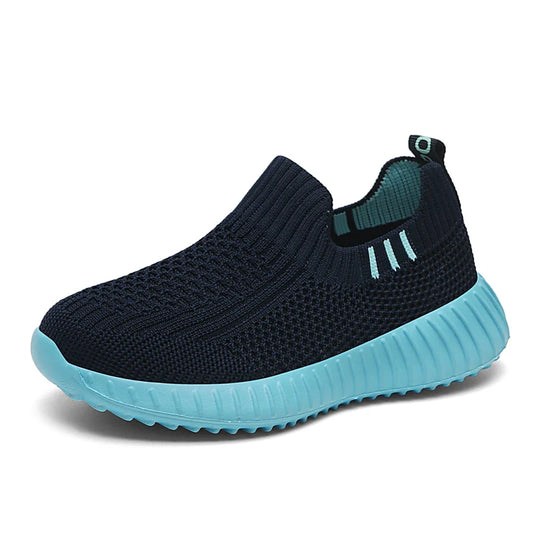 Boys Running Sport Shoes Children Socks Sneakers Big Girls Breathable Mesh School Shoe Soft Sole Casual Walking Tenis - Beri Collection 