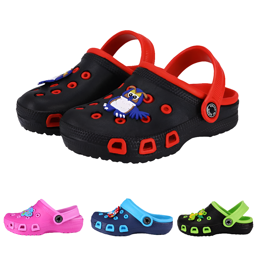 Children Mules Clogs Kids Summer Garden Cute Cartoons Shoes Girl Boy Beach Shoes