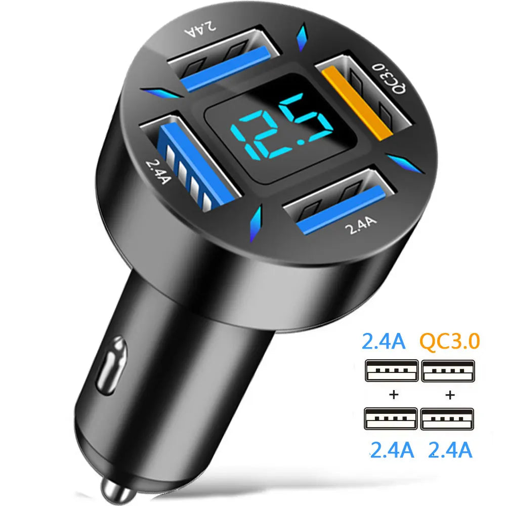 Dual USB C PD 20W Car Charger Fast Charging PD Quick Charge 3.0 USB C Car Phone Charger Adapter For iPhone Xiaomi Samsung