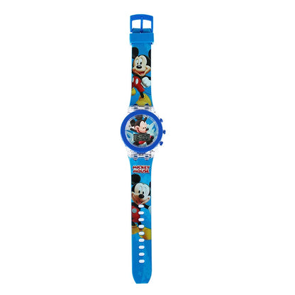 Flash Light Watches For Boys Cartoon shark Mickey Children Watch Girls Student Clock Gifts free shipping - Beri Collection 
