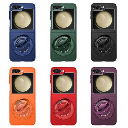 For Z Flip5 Phone Case Magnetic Wireless Charging Flip6 Flip 4 3 Phone Cover with 360 Roating O stand,Shockproof & Anti Scrach - Beri Collection 