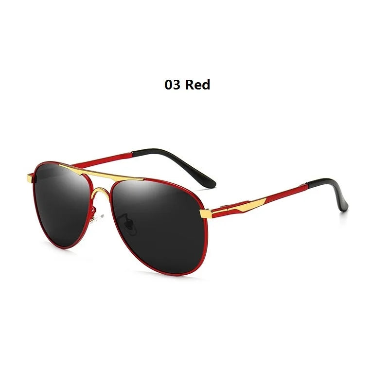 Luxury Pilot Polarized Sunglasses Men Women Driving Fishing Retro Sun Glasses Brand Designer Male Metal Sunglasses For Man UV400 - Beri Collection 