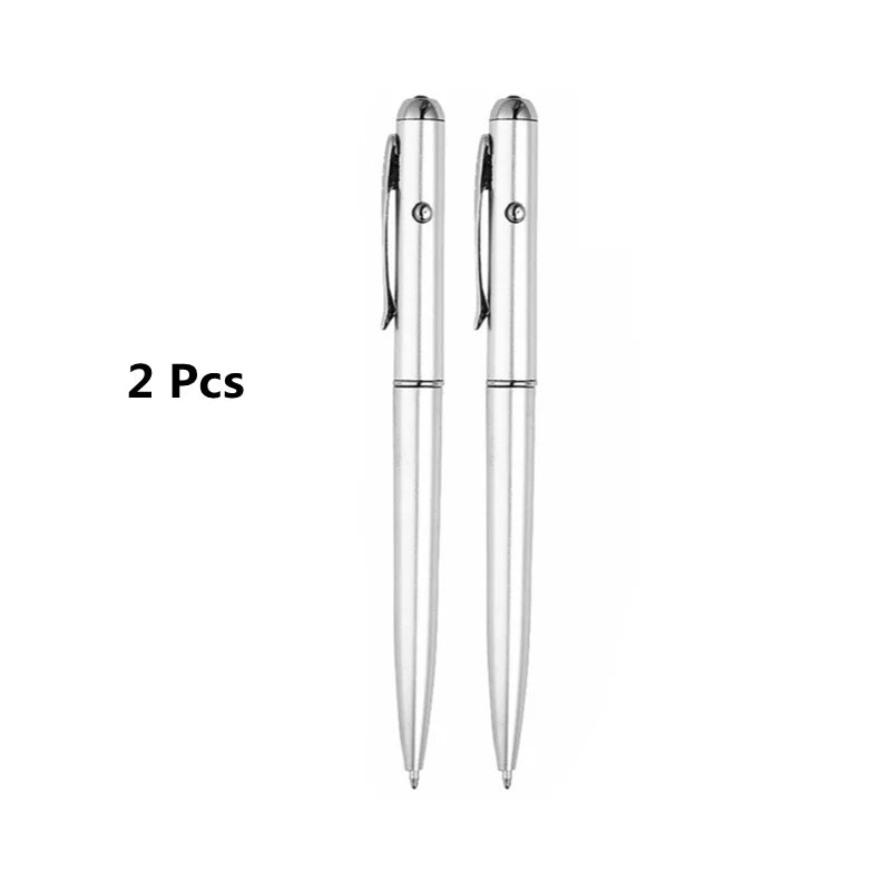 Invisible Ink Pen With Magic UV Light Pencil for Money Fluorescent Secret Message - Beri Collection 