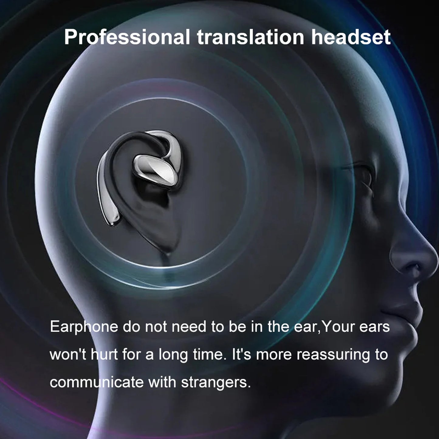 Language Translator Earbuds Smart 144 Languages High Accuracy Wireless Bluetooth Two Way Translator Device - Beri Collection 