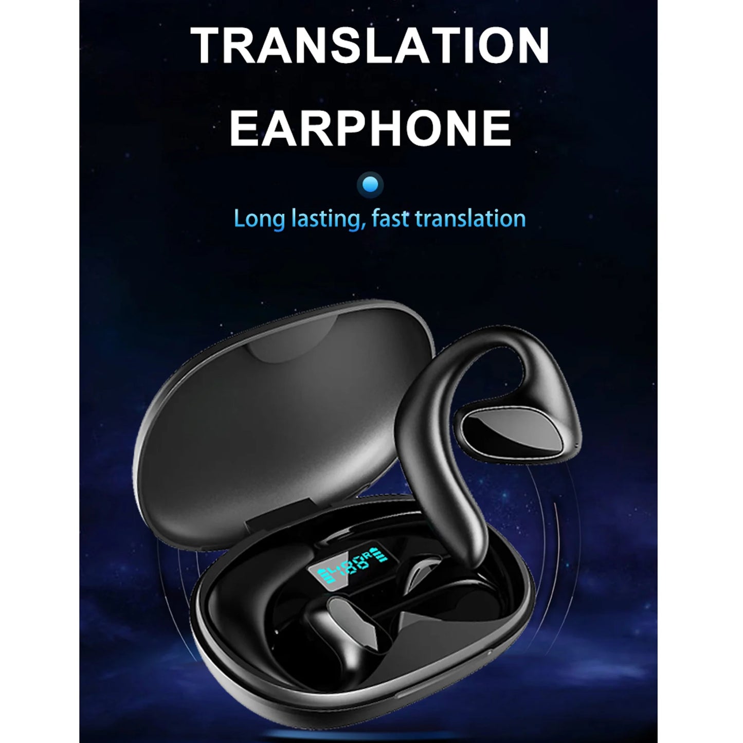 Language Translator Earbuds Smart 144 Languages High Accuracy Wireless Bluetooth Two Way Translator Device - Beri Collection 