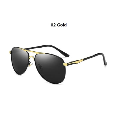 Luxury Pilot Polarized Sunglasses Men Women Driving Fishing Retro Sun Glasses Brand Designer Male Metal Sunglasses For Man UV400 - Beri Collection 
