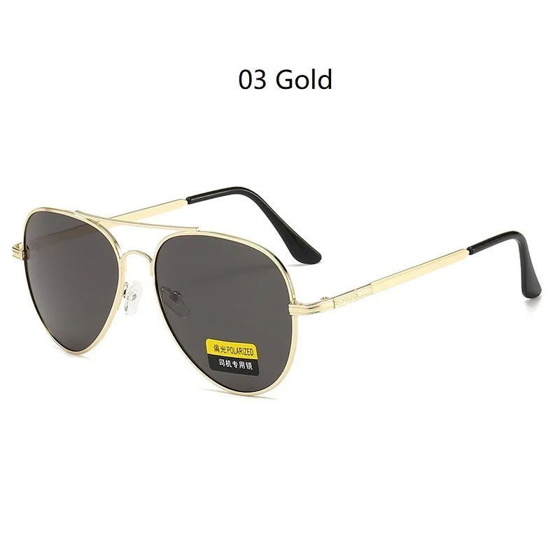 Luxury Pilot Polarized Sunglasses Men Women Driving Fishing Retro Sun Glasses Brand Designer Male Metal Sunglasses For Man UV400 - Beri Collection 