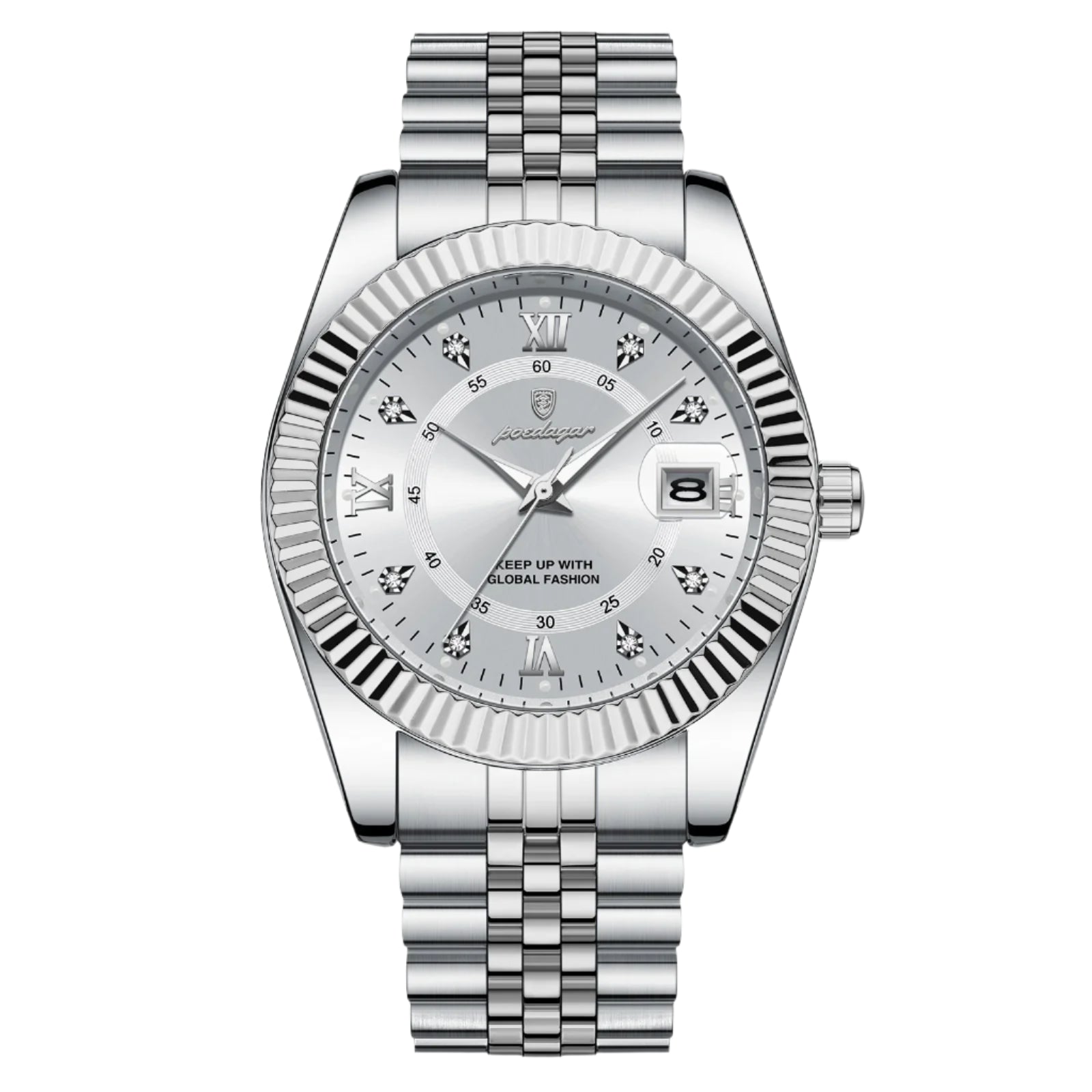 Luxury Sport Wrist Watch For Man Waterproof Luminous Date Men Watch Quartz Stainless Steel Men's Watches Male Reloj+box