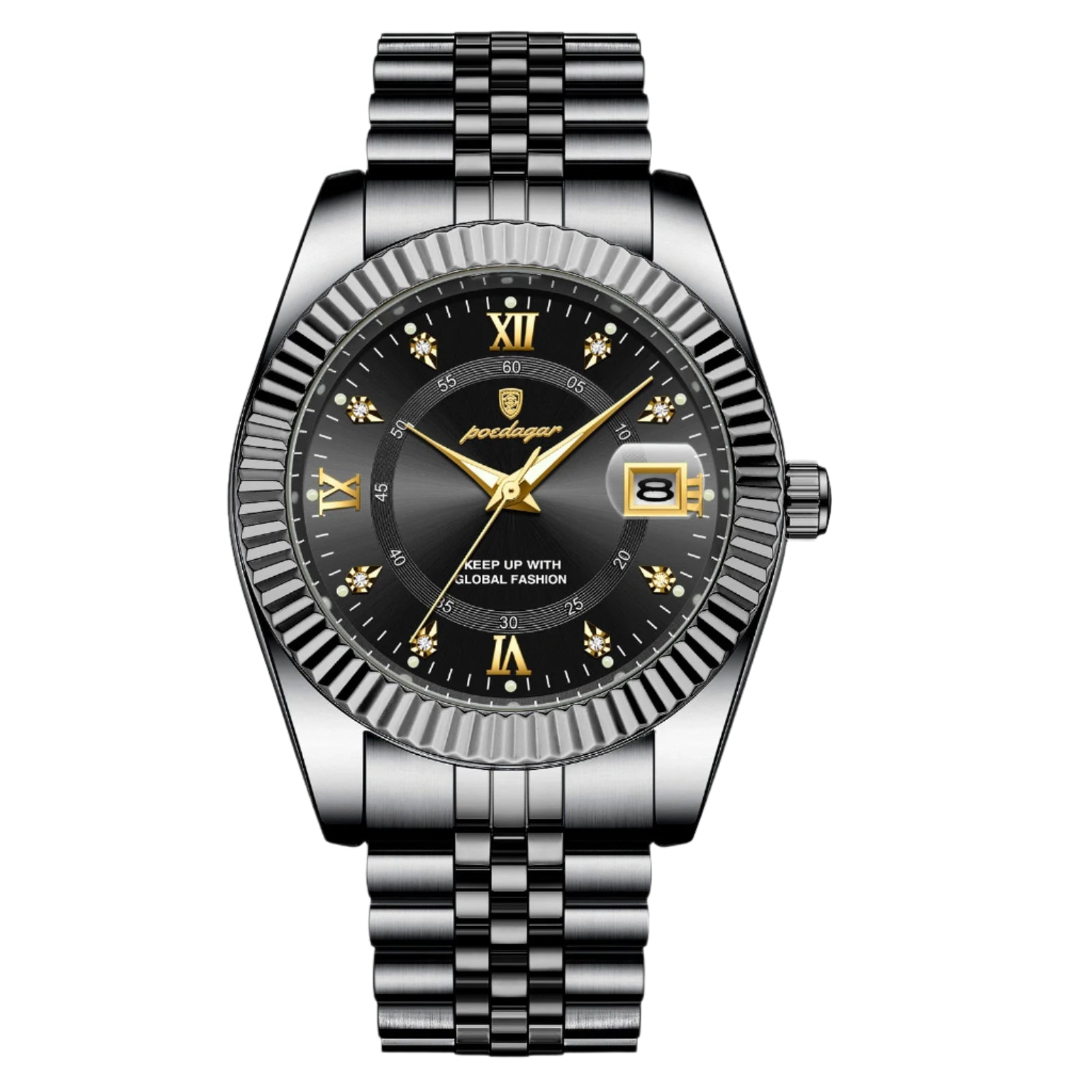 Luxury Sport Wrist Watch For Man Waterproof Luminous Date Men Watch Quartz Stainless Steel Men's Watches Male Reloj+box