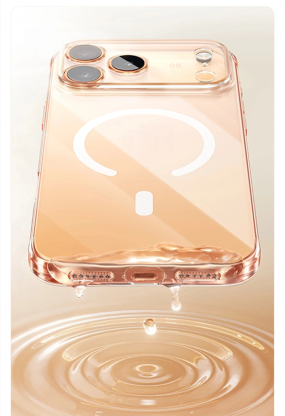 Magnetic Case For iPhone 17 Pro Max 17 Air Magsafe Wireless Charging Case For iPhone 17 Pro Air Clear Protective Cover - Beri Collection 