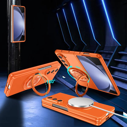 Magnetic Wireless Charging Case for Galaxy Z Fold 5 6 Fold4 Fold3 Phone Cover With 360° Roating O Stand Holder - Beri Collection 