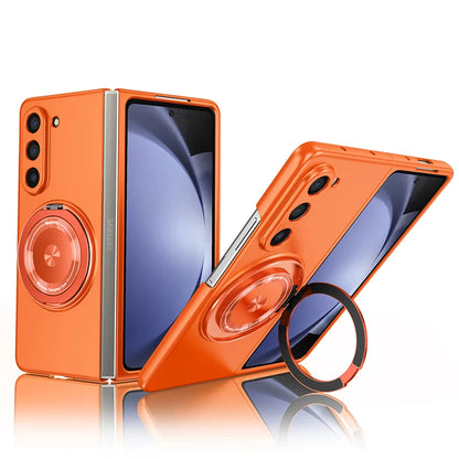 Magnetic Wireless Charging Case for Galaxy Z Fold 5 6 Fold4 Fold3 Phone Cover With 360° Roating O Stand Holder - Beri Collection 