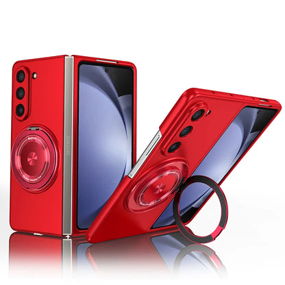 Magnetic Wireless Charging Case for Galaxy Z Fold 5 6 Fold4 Fold3 Phone Cover With 360° Roating O Stand Holder - Beri Collection 