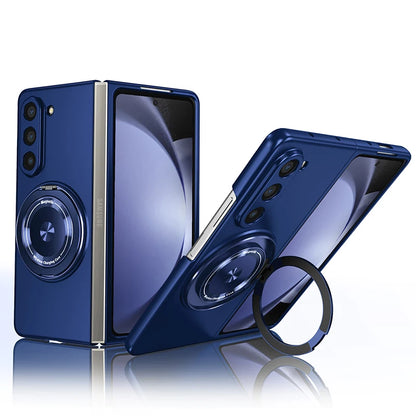 Magnetic Wireless Charging Case for Galaxy Z Fold 5 6 Fold4 Fold3 Phone Cover With 360° Roating O Stand Holder - Beri Collection 