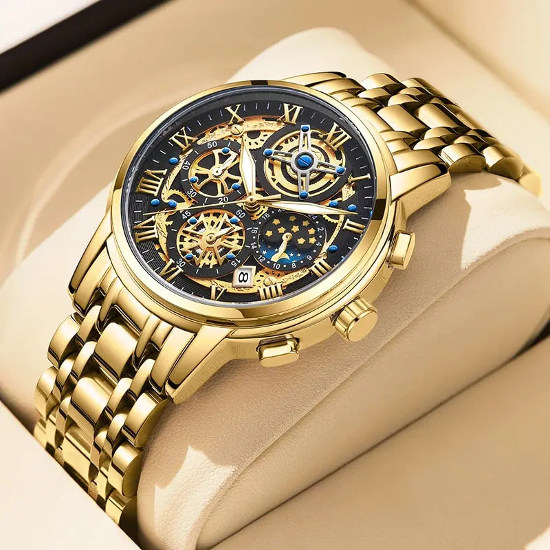 Men Watch Sports Quartz Watches Men Waterproof Chronograph Wristwatch Mens Military Hollow Clock Man Relogio Masculino - Beri Collection 