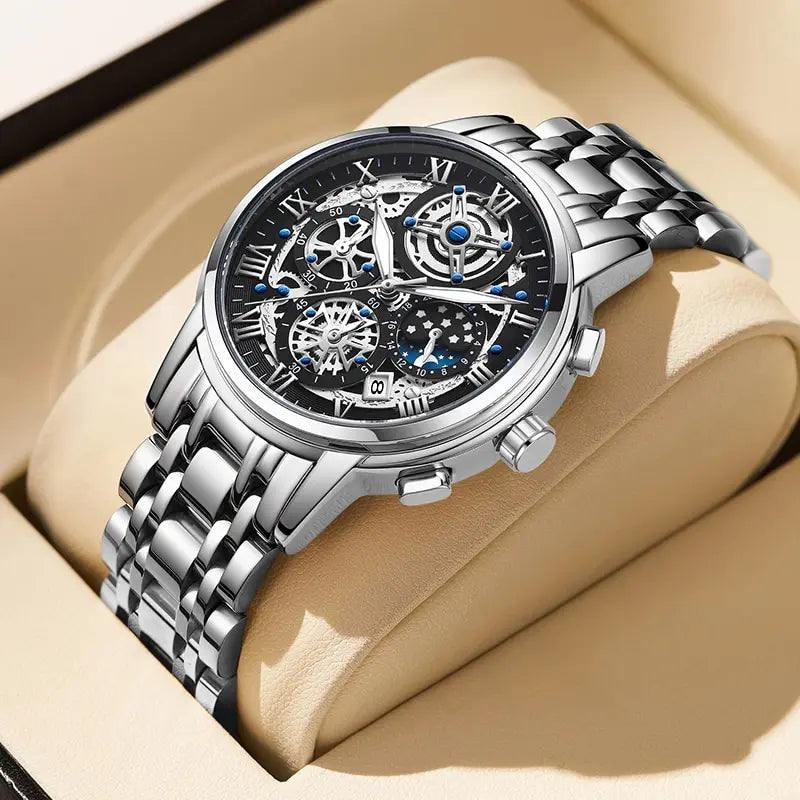 Men Watch Sports Quartz Watches Men Waterproof Chronograph Wristwatch Mens Military Hollow Clock Man Relogio Masculino - Beri Collection 