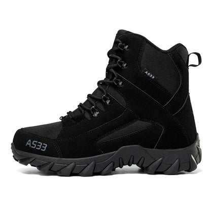 Men's Work Boots Suede Quality Ankle Boots Outdoor Hiking Man Safety Shoes Non-slip Male Climbing Shoes - Beri Collection 