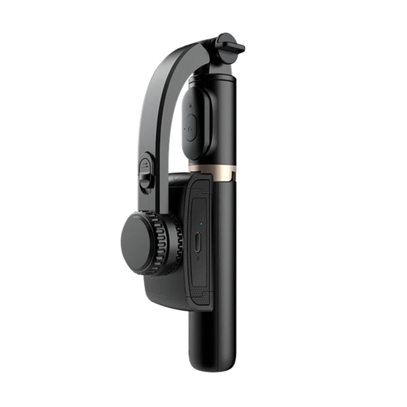NEW Gimbal Stabilizer Selfie Stick Foldable Wireless Tripod with Bluetooth Shutter Monopod for IOS Android - Beri Collection 