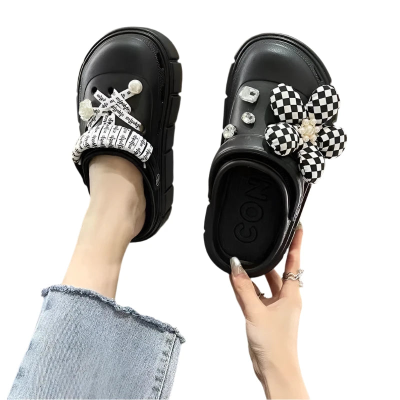 Platform Slippers Summer Women's Sandals 6cm Wedges Ladies Outdoor Clogs Thick Street Beach Slides Girls Flip Flops Garden Shoes