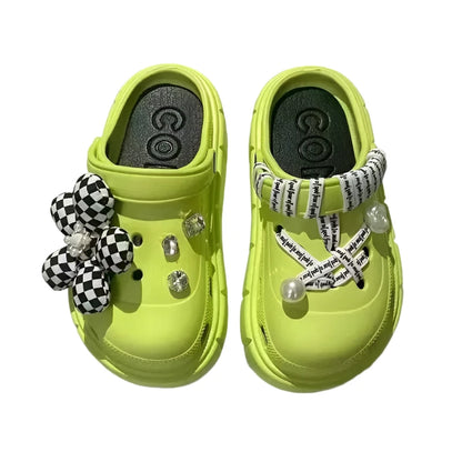 Platform Slippers Summer Women's Sandals 6cm Wedges Ladies Outdoor Clogs Thick Street Beach Slides Girls Flip Flops Garden Shoes - Beri Collection 