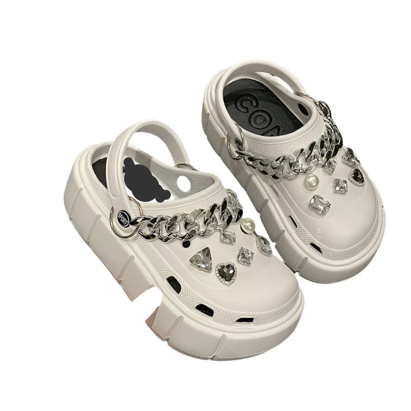 Platform Slippers Summer Women's Sandals 6cm Wedges Ladies Outdoor Clogs Thick Street Beach Slides Girls Flip Flops Garden Shoes