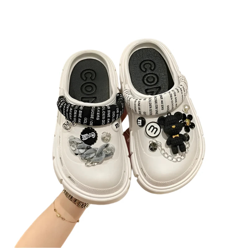 Platform Slippers Summer Women's Sandals 6cm Wedges Ladies Outdoor Clogs Thick Street Beach Slides Girls Flip Flops Garden Shoes