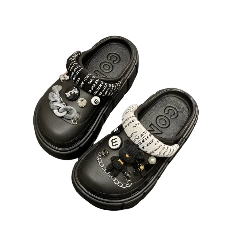 Platform Slippers Summer Women's Sandals 6cm Wedges Ladies Outdoor Clogs Thick Street Beach Slides Girls Flip Flops Garden Shoes