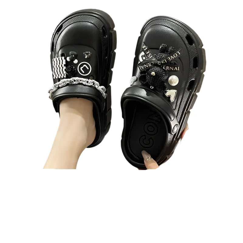 Platform Slippers Summer Women's Sandals 6cm Wedges Ladies Outdoor Clogs Thick Street Beach Slides Girls Flip Flops Garden Shoes