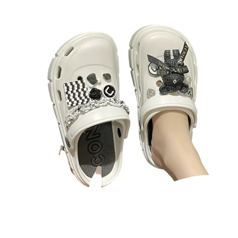 Platform Slippers Summer Women's Sandals 6cm Wedges Ladies Outdoor Clogs Thick Street Beach Slides Girls Flip Flops Garden Shoes