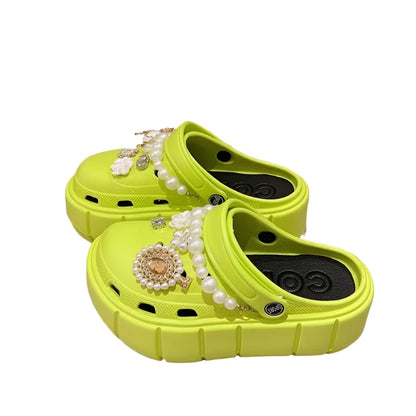 Platform Slippers Summer Women's Sandals 6cm Wedges Ladies Outdoor Clogs Thick Street Beach Slides Girls Flip Flops Garden Shoes - Beri Collection 