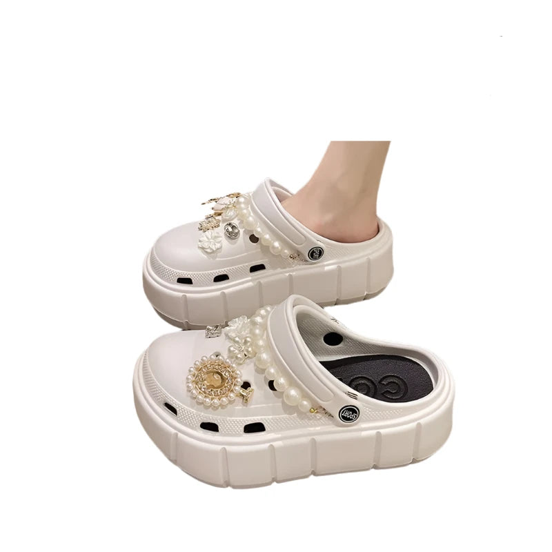 Platform Slippers Summer Women's Sandals 6cm Wedges Ladies Outdoor Clogs Thick Street Beach Slides Girls Flip Flops Garden Shoes