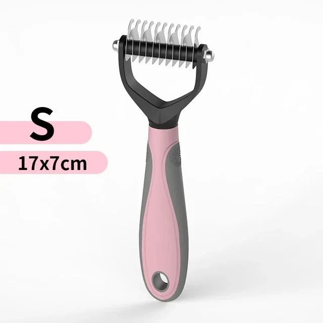 Stainless Steel Double Sided Pet Grooming Brush Removing Tangles Cat and dog Accessories