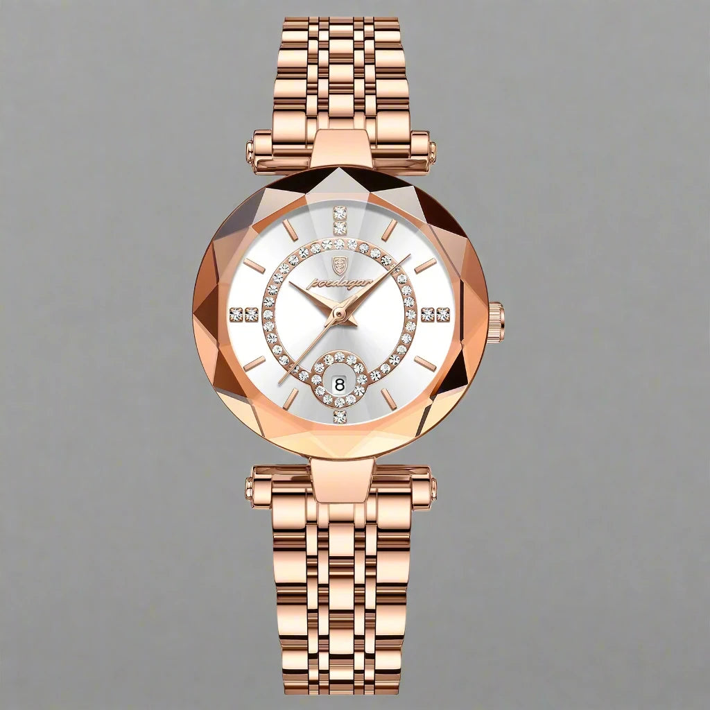 Luxury Watch For Women High-Quality Diamond Quartz Waterproof poedagar watch