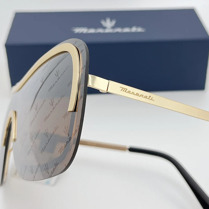 Maserati Unisex UV400 Skiing Mountaineering Sunglasses Alloy Frame