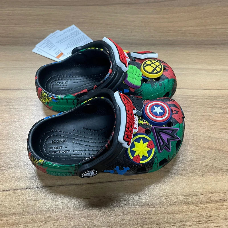 Hole Sandals Slippers Kawaii Eva Anime Home Shoes Outdoor Casual Breathable Beach Shoes Summer Slippers For Kids Gift