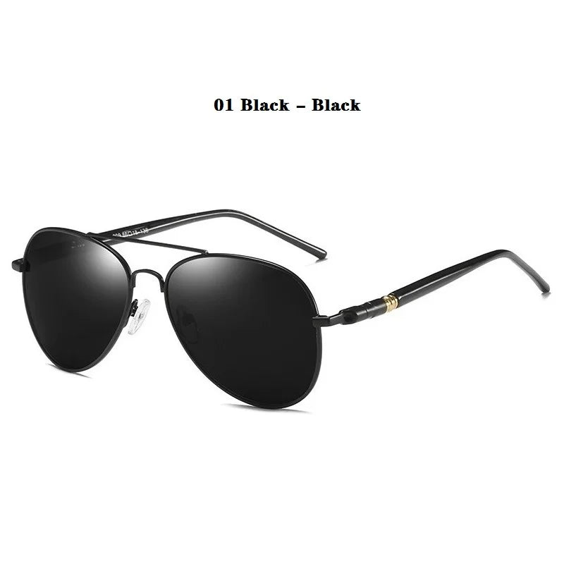 Luxury Pilot Polarized Sunglasses Men Women Driving Fishing Retro Sun Glasses Brand Designer Male Metal Sunglasses For Man UV400 - Beri Collection 