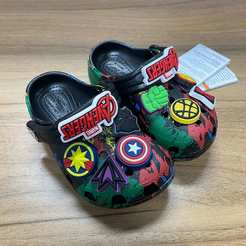Hole Sandals Slippers Kawaii Eva Anime Home Shoes Outdoor Casual Breathable Beach Shoes Summer Slippers For Kids Gift
