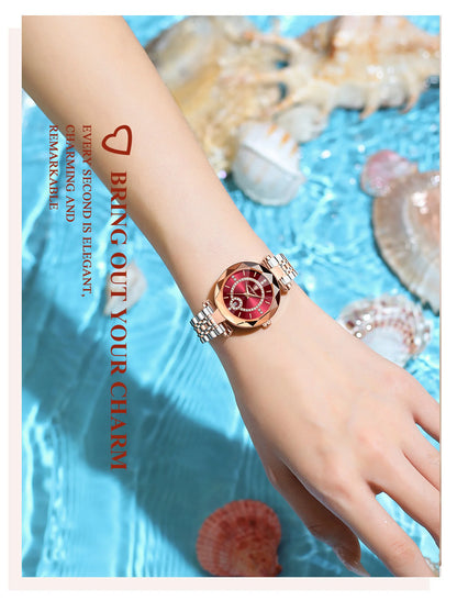 Luxury Watch For Women High-Quality Diamond Quartz Waterproof poedagar watch - Beri Collection 