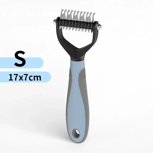 Stainless Steel Double Sided Pet Grooming Brush Removing Tangles Cat and dog Accessories